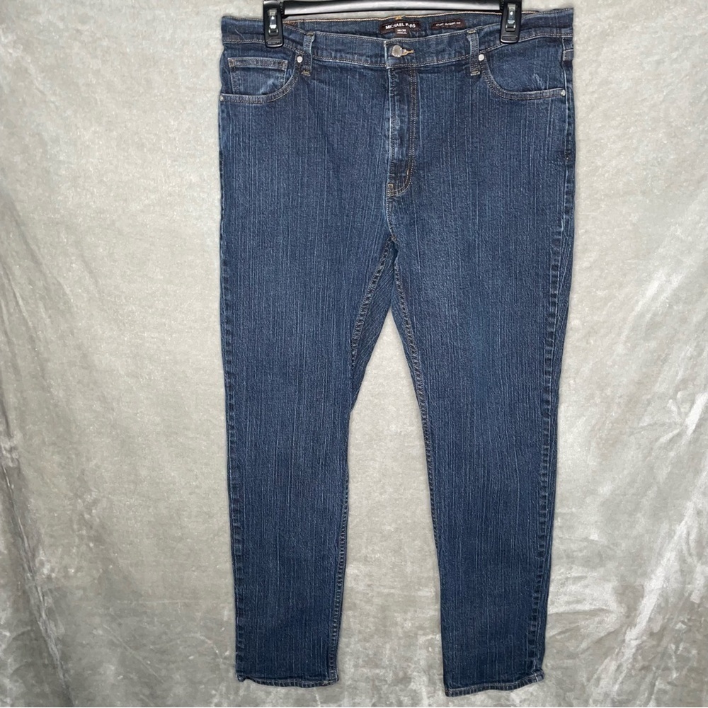 Michael Kors Grant Classic Fit Denim Jeans Medium Wash Size 38 x 32 Mens